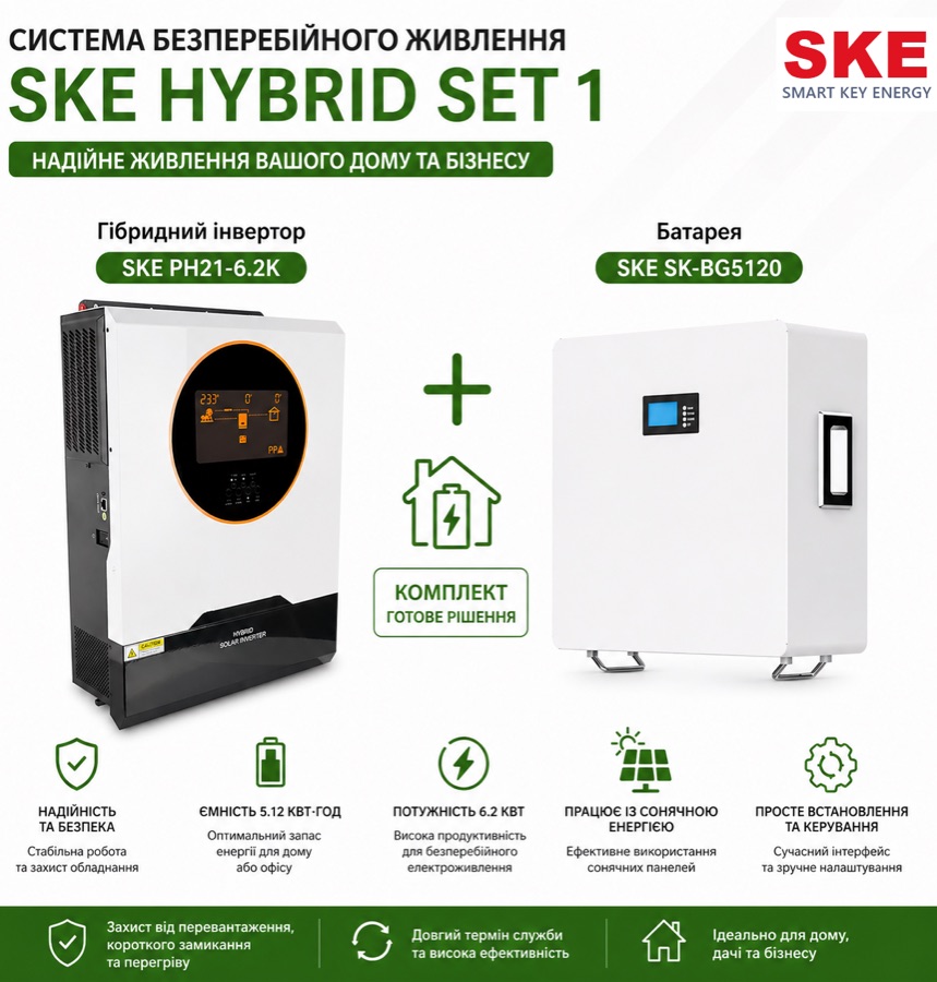 Система безперебійного живлення SKE HYBRID SET 1